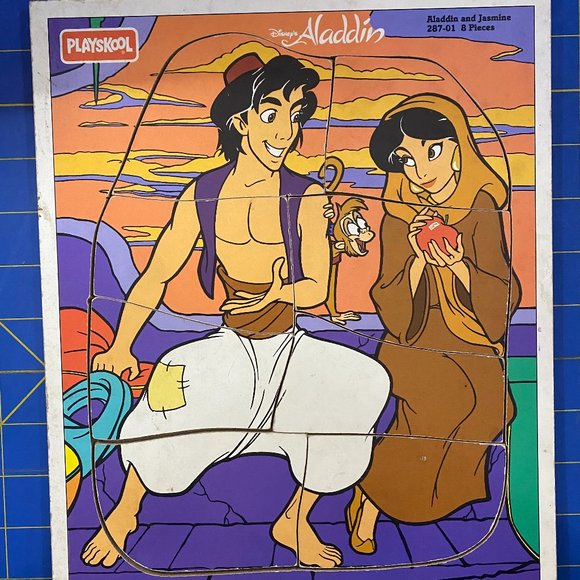 Playskool Other - Aladdin & Jasmine Wood Puzzle